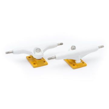 Dynamic Trucks - 34mm White Hanger Yellow Baseplate Special Edition