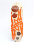 Dynamic Fingerboard Deck "Wavy" Split Orange 29MM