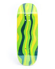 Dynamic Fingerboard Deck "Green Waves" Boxy Shape Split 32MM