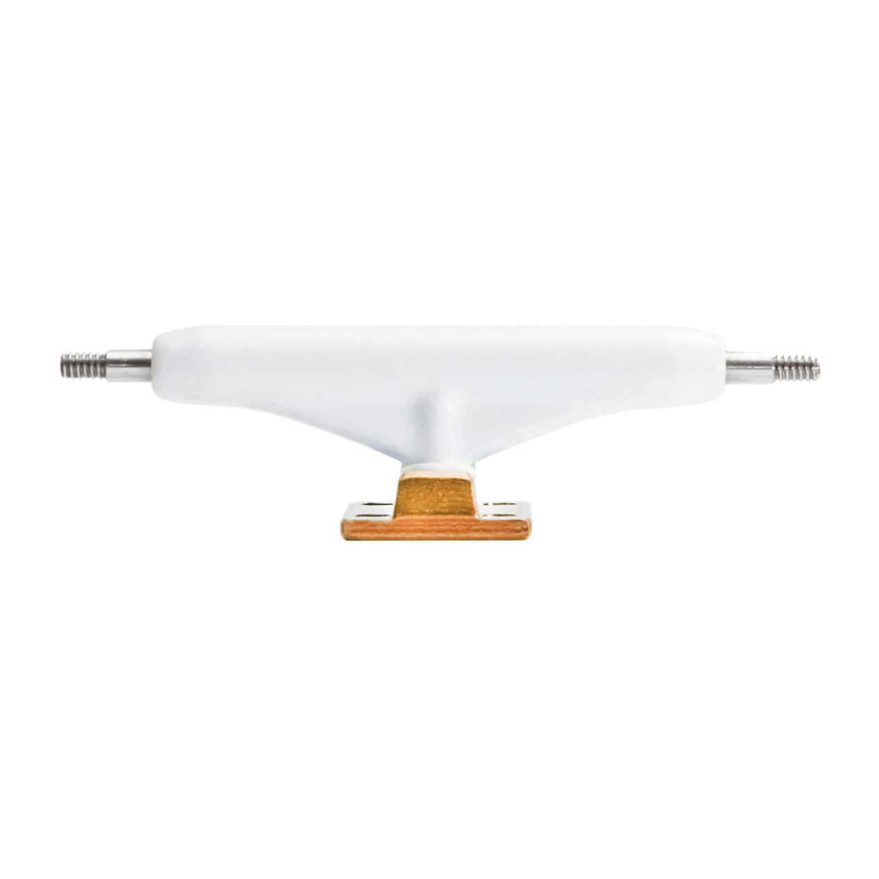 dynamic trucks 34mm white hanger orange baseplate